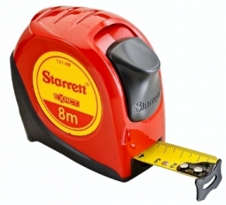 KTX1-8M-N Starrett Exact 1" x 8m Metric Pocket Tape, Graduated in Millimeters